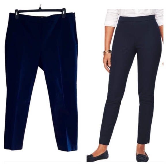 Talbots Chatham Ankle Pants Curvy Fit Navy Blue Pants - Picture 2 of 14
